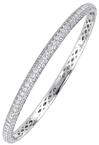 Jacob & Co. Jewelry Fine Jewelry Stackable Melange White Gold Bangle 91121304 Jacob & Co. Jewelry Fine Jewelry Stackable Melange White Gold Bangle 91121304