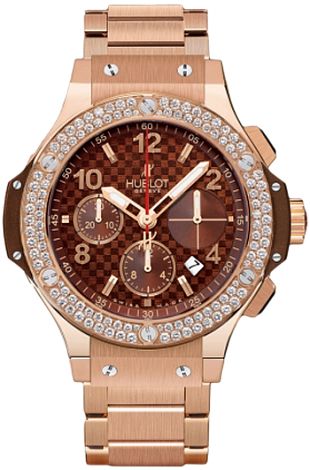 Hublot Big Bang 41 MM Red Gold Cappuccino Diamonds 341.PC.3380.PC.1104