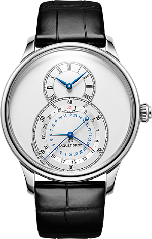 Jaquet Droz Legend Geneva Grande Seconde Dual Time Silver J016030240 Jaquet Droz Legend Geneva Grande Seconde Dual Time Silver J016030240
