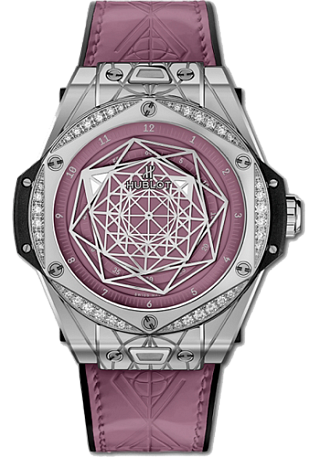 Hublot Big Bang One Click 39 MM Sang Bleu Steel Pink Diamonds 39 мм 465.SS.89P7.VR.1204.MXM20