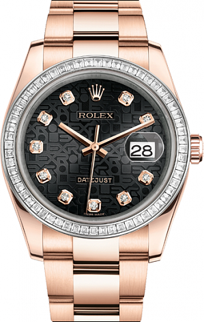 Rolex Архив Rolex Oyster 36 mm Everose gold diamonds 116285bbr-0009 Rolex Архив Rolex Oyster 36 mm Everose gold diamonds 116285bbr-0009