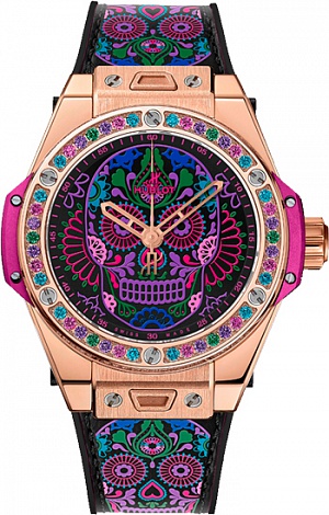 Hublot Big Bang One Click 39 MM Calavera Catrina King Gold 465.OX.1190.VR.1299.MEX18