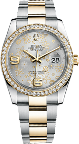 Rolex Datejust 36,39,41 mm 36 mm Steel and Yellow Gold 116243-0008