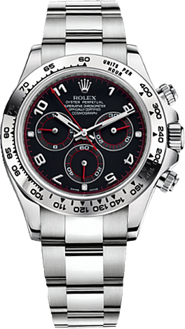 Rolex Daytona Cosmograph 40mm White Gold 116509 Black