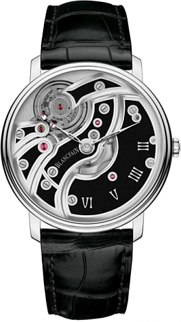 Blancpain Villeret Inverted Movement black ceramics 6616-1530-55B