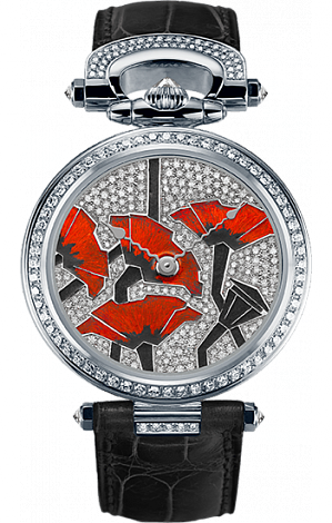 Bovet Miniature Painting by Ilgiz F. 39 mm «Poppies» AF39526-SD123-PU Bovet Miniature Painting by Ilgiz F. 39 mm «Poppies» AF39526-SD123-PU