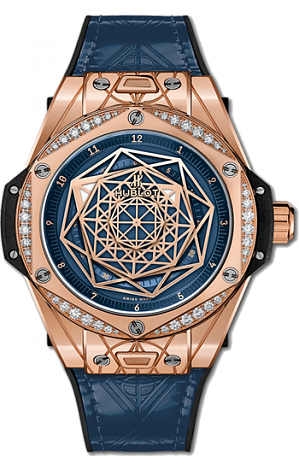 Hublot Big Bang One Click 39 MM Sang Bleu Steel Blue Diamonds 39 mm 465.OS.7189.VR.1204.MXM19 Hublot Big Bang One Click 39 MM Sang Bleu Steel Blue Diamonds 39 mm 465.OS.7189.VR.1204.MXM19