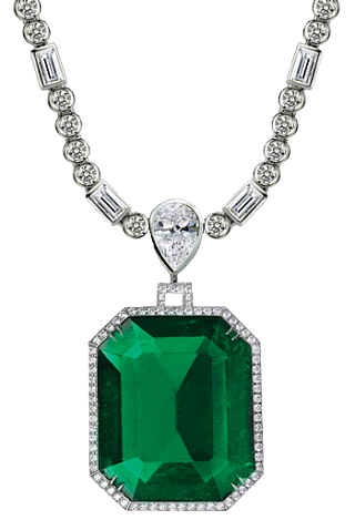 Jacob & Co. Jewelry Magnificent Gems Emerald Diamond Necklace 91224983 / 90815721