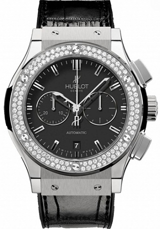Hublot Classic Fusion Chronograph Titanium Diamond 42 mm 541.NX.1170.LR.1104 Hublot Classic Fusion Chronograph Titanium Diamond 42 mm 541.NX.1170.LR.1104