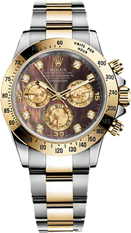 Rolex Архив Rolex Cosmograph 40mm Steel and Yellow Gold 116523 dark pearl