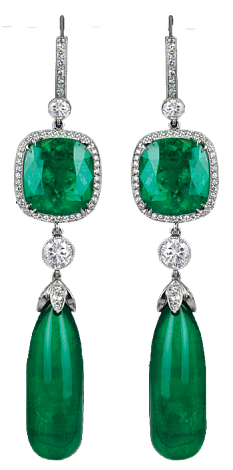 Jacob & Co. Jewelry High Jewelry Emerald Drop Earrings 91224396