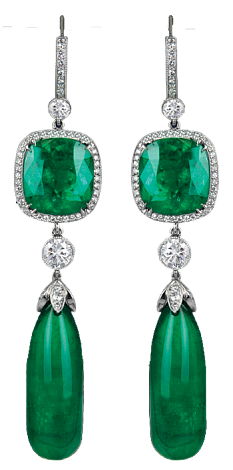 Jacob & Co. Jewelry High Jewelry Emerald Drop Earrings 91224396 Jacob & Co. Jewelry High Jewelry Emerald Drop Earrings 91224396