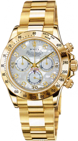 Rolex Daytona Cosmograph 40mm Yellow Gold 116528 GoldCrystals Diamonds