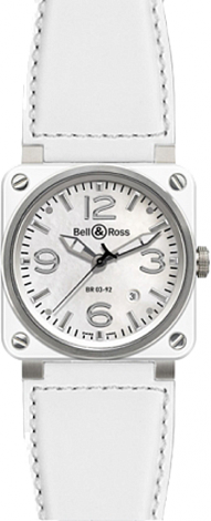 Bell & Ross Aviation White Ceramic BR 03-92 White Ceramic