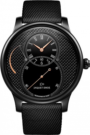 Jaquet Droz Архив Jaquet Droz Grande Seconde Power Reserve Black Ceramic Clous De Paris J027035541