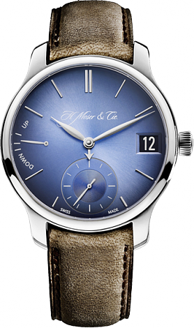 H. Moser & Cie Endeavour Perpetual Calendar Funky Blue White Gold 1341-0207 H. Moser & Cie Endeavour Perpetual Calendar Funky Blue White Gold 1341-0207