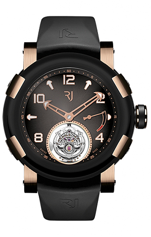 Romain Jerome Steampunk   Tourbillon Power Reserve 45 Gold Black SPT.OKOO.1518.RB