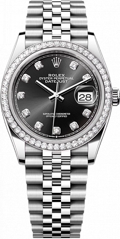 Rolex Datejust 36,39,41 mm 36mm Steel and White Gold 126284rbr-0019