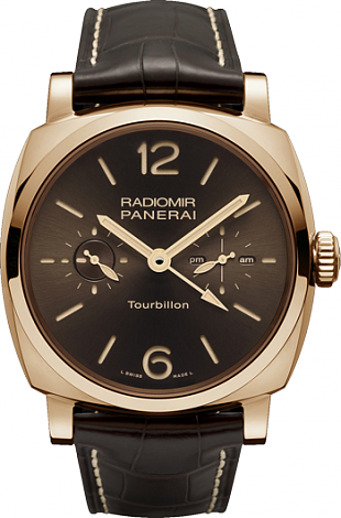 PANERAI LIMITED RADIOMIR 1940 TOURBILLON GMT ORO ROSSO  PAM00558