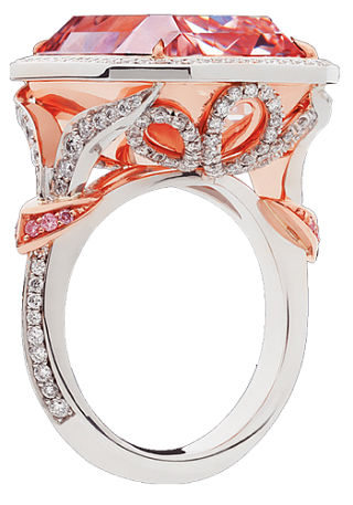 Jacob & Co. Jewelry Rare Diamonds Pink Radiant Cut Diamond Ring 91019815