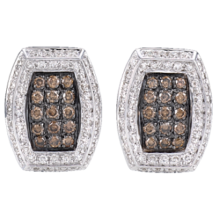 Jacob & Co. Jewelry Men's Cufflinks Cognac & White Diamond Cufflinks 90815500