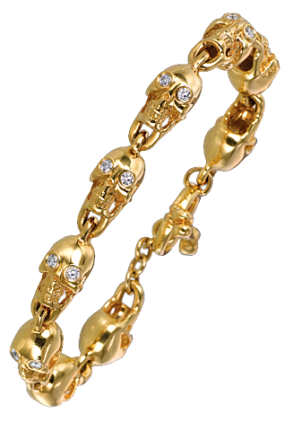 Jacob & Co. Jewelry Men's Bracelets Diamond Skull Bracelet Bracelets 90815309