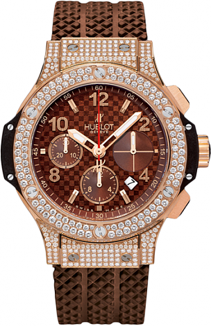 Hublot Big Bang 41 MM Red Gold Cappuccino Diamonds 341.PC.3380.RC.1704