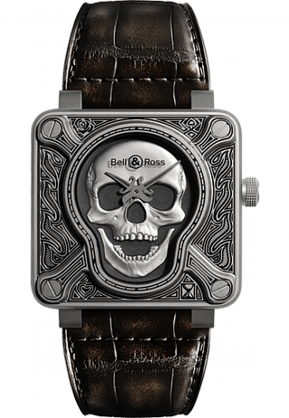 Bell & Ross Aviation BR 01 BURNING SKULL BR01-92-S-022/500