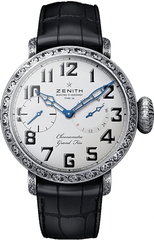 Zenith Pilot Type 20 Grand Feu with Sapphire Case Type 20 Grand Feu with Sapphire Case Zenith Pilot Type 20 Grand Feu with Sapphire Case Type 20 Grand Feu with Sapphire Case