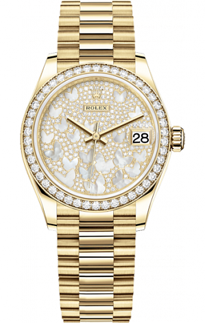 Rolex Datejust 26,29,31,34 mm 31 mm Yellow Gold Butterfly 278288rbr-0011 Rolex Datejust 26,29,31,34 mm 31 mm Yellow Gold Butterfly 278288rbr-0011