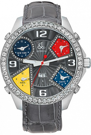 Jacob & Co. Watches Архив Jacob & Co. Five Time Zone JC-58DA Jacob & Co. Watches Архив Jacob & Co. Five Time Zone JC-58DA