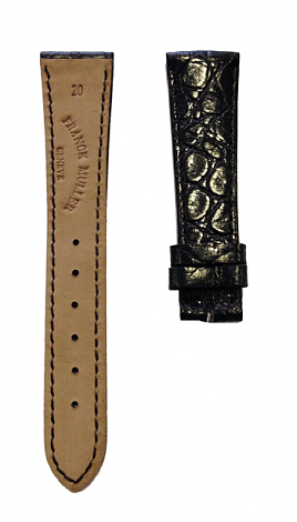 Franck Muller Ремень для часов Franck Muller Черный аллигатор 20х16 Long Island Franck Muller Ремень для часов Franck Muller Черный аллигатор 20х16 Long Island