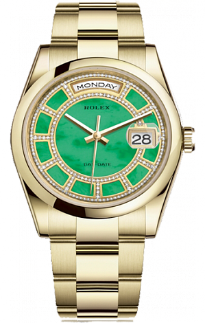 Rolex Архив Rolex 36 mm Green Jade Carousel Dial 118208-0353 Rolex Архив Rolex 36 mm Green Jade Carousel Dial 118208-0353