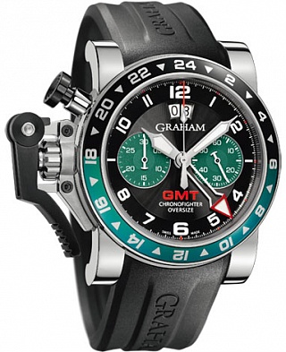 Graham Chronofighter Oversize GMT BRG Steel 2OVGS.B12A.K10B