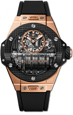 Hublot Архив Hublot MP-11  14 Days King Gold 3D Carbon 45 mm 911.OQ.0118.RX