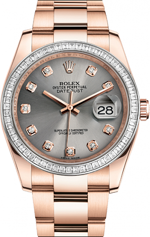 Rolex Архив Rolex Oyster 36 mm Everose gold diamonds 116285bbr-0007 Rolex Архив Rolex Oyster 36 mm Everose gold diamonds 116285bbr-0007