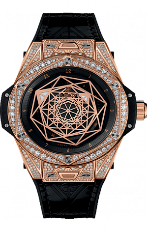 Hublot Big Bang One Click 39 MM Sang Bleu King Gold Pavé 465.OS.1118.VR.1704.MXM18