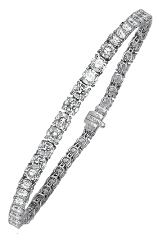 Jacob & Co. Jewelry Bridal Round-cut Diamond Tennis Bracelet 91122743