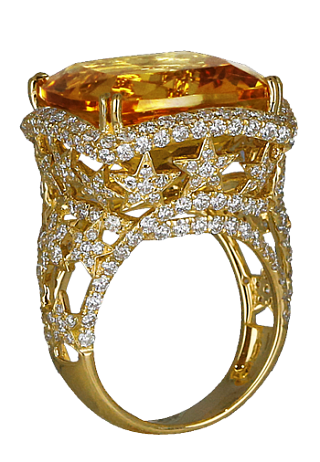 Jacob & Co. Jewelry High Jewelry Citrine Cocktail Ring 91328499