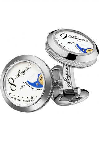 Breguet Accessories Email Grand Feu cufflinks white gold 9905BB7787