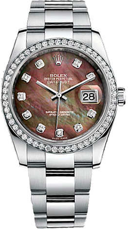 Rolex Datejust 36,39,41 mm 36mm Steel and White Gold 116244 bpd