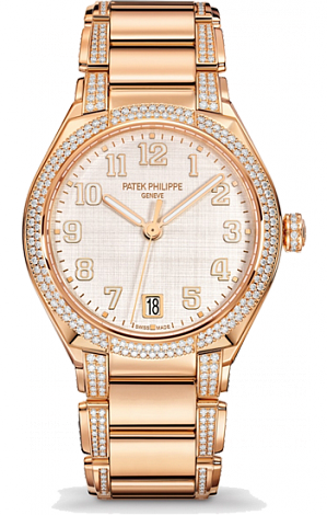 Patek Philippe Twenty 4 rose gold and paved 36 мм 7300/1201R-001