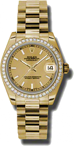 Rolex Datejust 26,29,31,34 mm Lady 31mm Yellow Gold 178288 chip