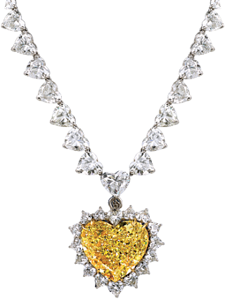 Jacob & Co. Jewelry Rare Diamonds Heart Diamond Necklace 90710966-90711017