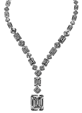 Jacob & Co. Jewelry High Jewelry Diamond Necklace with Emerald Cut Diamond 91327678