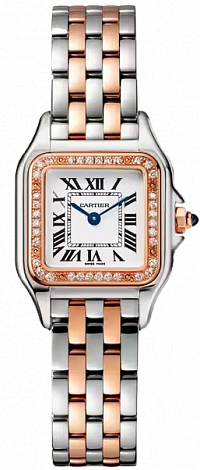 Cartier Panthère de Cartier small,quartz,18K rose gold and steel,22x30 mm W3PN0006