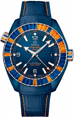Omega Seamaster Planet Ocean 600M Co‑axial GMT 45.5 mm 215.98.46.22.03.001