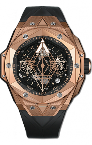 Hublot Архив Hublot Sang Bleu II King Gold 45 mm 418.OX.1108.RX.MXM19 Hublot Архив Hublot Sang Bleu II King Gold 45 mm 418.OX.1108.RX.MXM19
