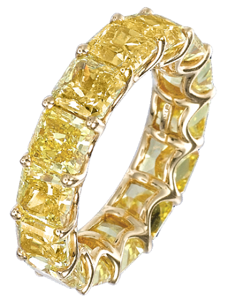Jacob & Co. Jewelry Bridal Yellow Diamond Eternity Band 90712629