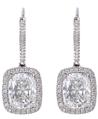 Jacob & Co. Jewelry Bridal Cushion-Cut Drop Earrings 90607027